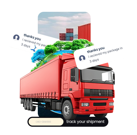 Freight truck providing regional road transport